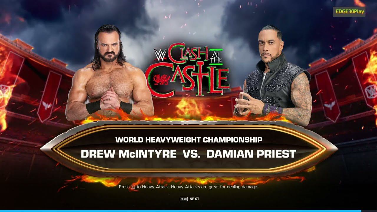 WWE2K24 Drew McIntyre vs Damian Priest (c) смотреть онлайн