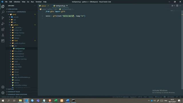 Text to Speech (gTTS) python | Indonesia смотреть онлайн