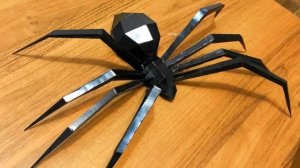 DIY: Паук(БЕСПЛАТНАЯ ССЫЛКА НА СХЕМУ)/Паперкрафт/Декор дома/СВОИМИРУКАМИ