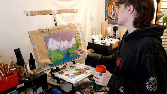 Trying to paint a Bob Ross without watching Bob Ross paint the Bob Ross I'm painting смотреть онлайн