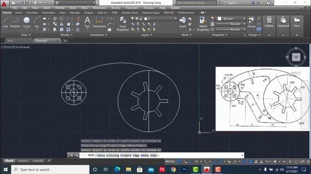 Lesson No 13 AutoCAD Drawing in Hindi - 2D Drawing Tutorial-AutoCAD 2D Projects No.6 смотреть онлайн