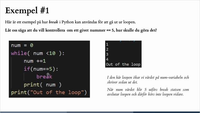 Python break sats (Swedish/Svenska) смотреть онлайн