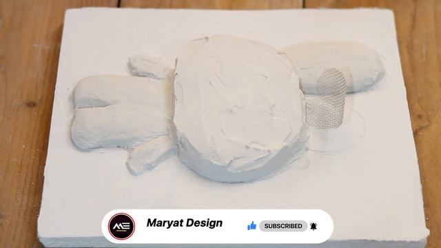DIY Plaster Art /3d art of BT21 COOKY / Bas-relief sculpture смотреть онлайн