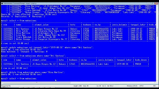 MySQL | Tutorial Insert, Update, Delete dan select Di MySQL смотреть онлайн