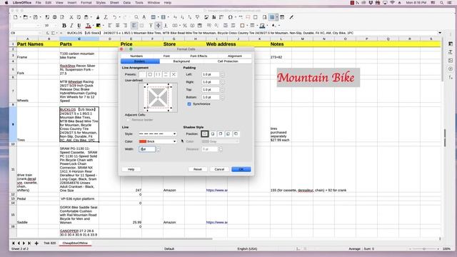 LibreOffice Calc Quick Video: Cell border and shadow смотреть онлайн