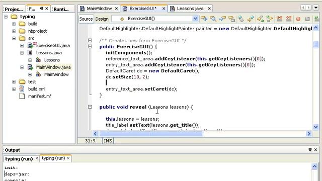Класс ExerciseGUI. Обработка нажатых символов. Урок 172 смотреть онлайн