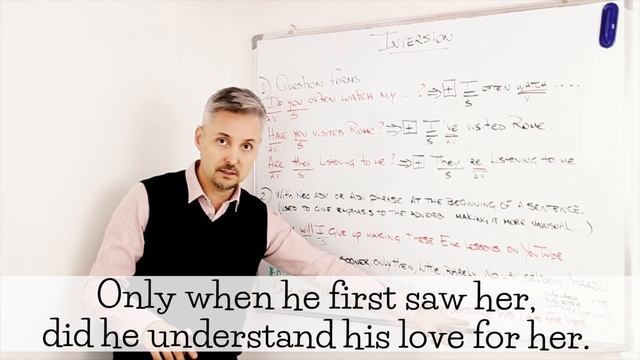 English Grammar Lesson on INVERSION (Little did he know, had they been living....) смотреть онлайн