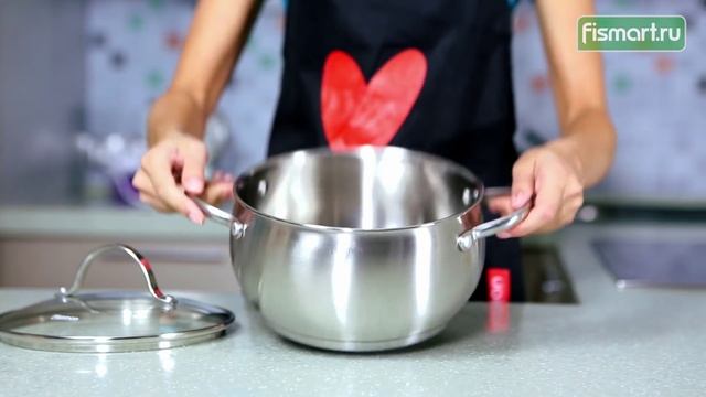 Кастрюля Fissman MARTINEZ со стеклянной крышкой видеообзор (5138) | Fismart.ru смотреть онлайн