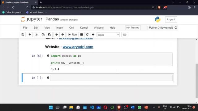 Attribute Error: module 'pandas' has no attribute _version_ | Python | Data Science | Pandas смотреть онлайн