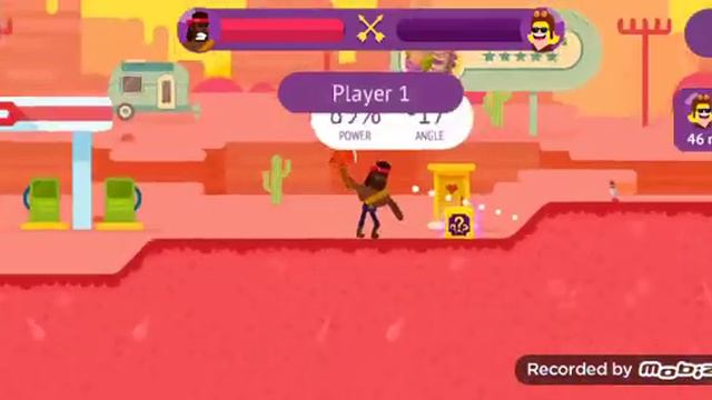 Играю в Bowmasters #1 смотреть онлайн