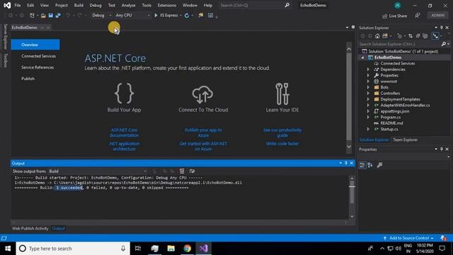 Create Echo Bot using Bot Builder SDK in Local Environment | Microsoft Bot Framework смотреть онлайн