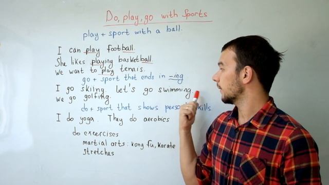 АНГЛИЙСКИЙ ЯЗЫК. Глаголы GO PLAY DO с видами спорта. Как говорить правильно? смотреть онлайн