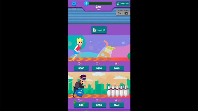 Bowling Idle - Sports Idle Games (Early Access) (Gameplay Android) смотреть онлайн