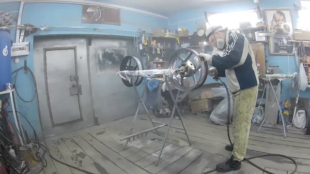 Kawasaki ER-6F покраска дисков мотоцикла смотреть онлайн