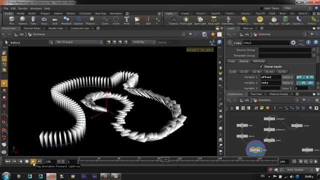 Houdini Domino Effect смотреть онлайн