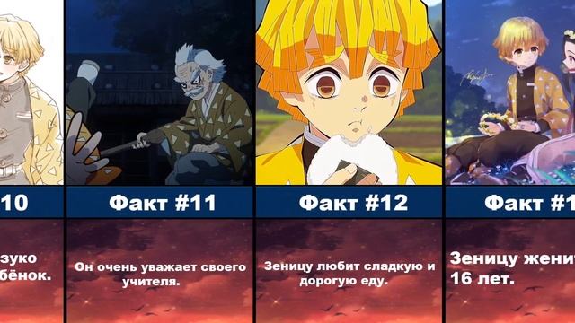 Факты о Зеницу Агацуме из Аниме Клинок Рассекающий Демонов смотреть онлайн