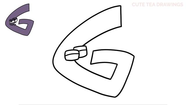 How To Draw Alphabet Lore - Letter G | Cute Easy Step By Step Drawing Tutorial смотреть онлайн