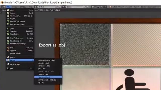 Assign materials in Blender that can be separately modified in Sweet Home 3D смотреть онлайн