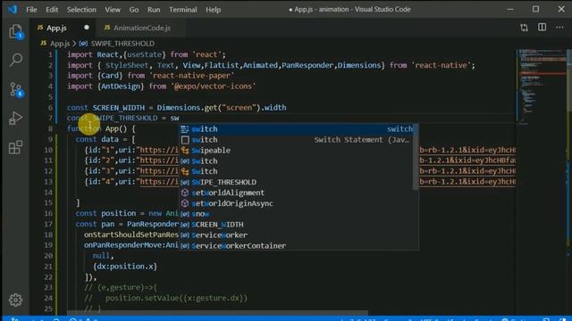 #5 Translating and Rotating card with Layout Animation | React Native Animation tutorial in English смотреть онлайн