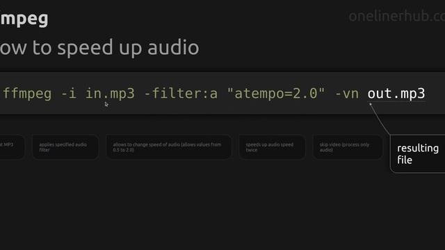 How to speed up audio #ffmpeg смотреть онлайн