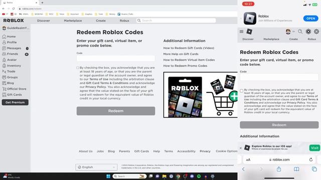 How To Redeem Roblox Codes - PC & Phone