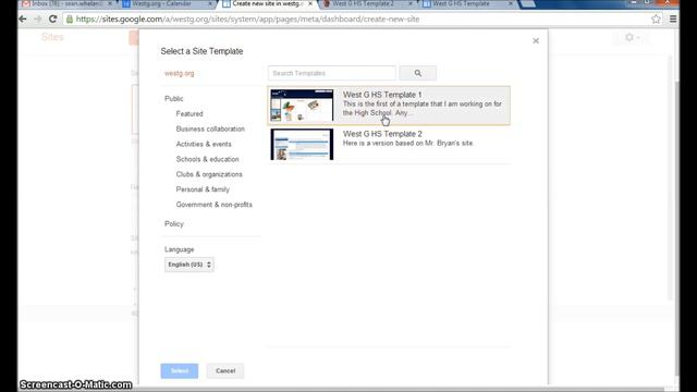 Google Sites HS Template Video Walkthrough 1 How to Access the Template смотреть онлайн