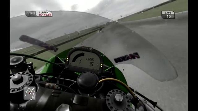 SBK 09 superbike world championship PC GamePlay. Kawasaki ZX 10R onboard. смотреть онлайн