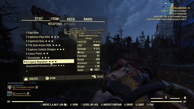Explosive Weapons & Bullets Explode Legendary Effect - All You Need to Know- Fallout 76 OneWastelan смотреть онлайн