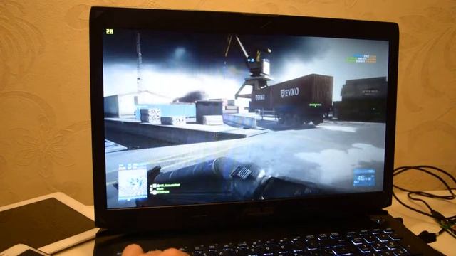 Battlefield 3 Asus G750jx 770m GTX real FPS [Camera] смотреть онлайн
