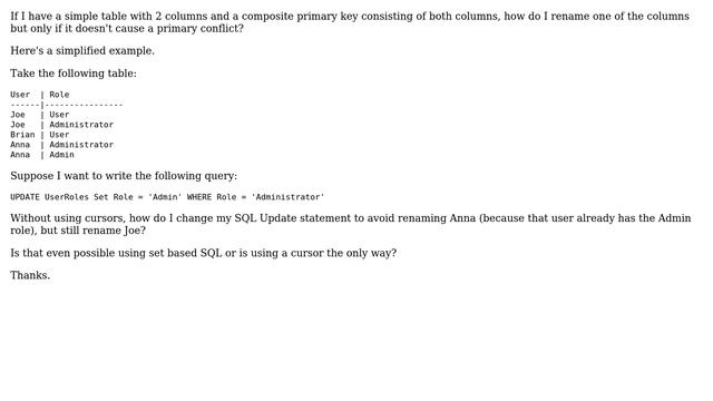 Databases: Update if not exists statement смотреть онлайн