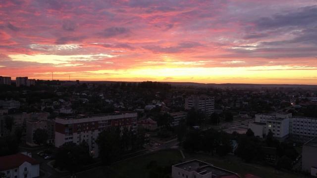 Закат солнца в Слониме смотреть онлайн