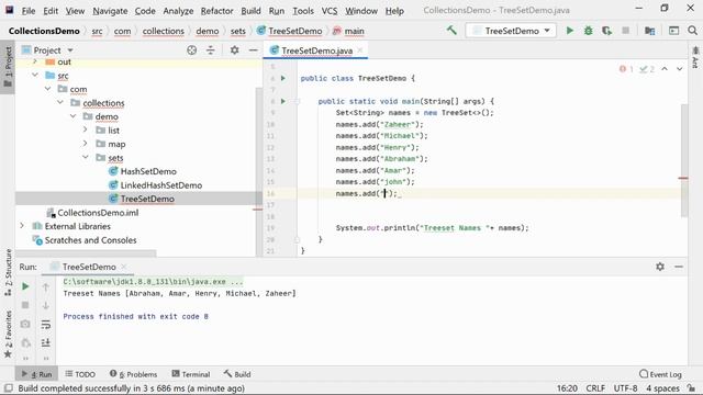 15. Collections - TreeSet Demo смотреть онлайн