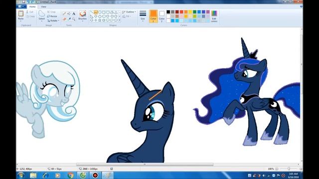 {MLP Speedpaint} Do you hear the star twinkle?[ Luna and Snowdrop] смотреть онлайн