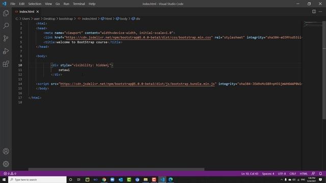 Learn Bootstrap In Arabic #24 Bootstap visible & invisible смотреть онлайн