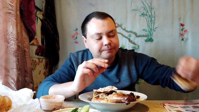 ?Мукбанг, Цыпленок на мангале