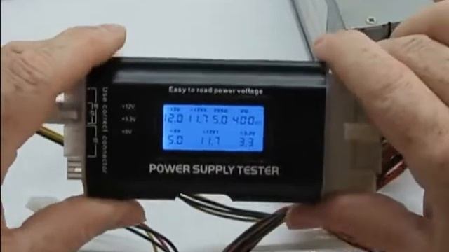 Тестер для ATX (BTX, ITX) блоков питания C LCD экраном