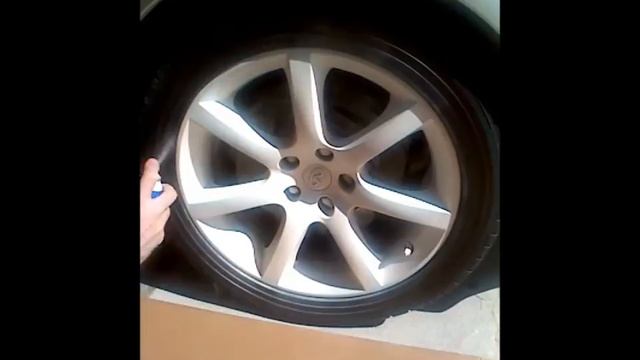 Painting Infiniti G35 Wheels Tire Mask PlastiDip
