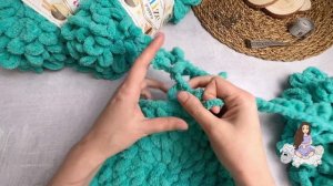 Идеально круглый коврик из Alize Puffy