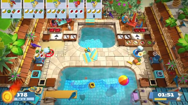 Overcooked 2 - Surf 'n' Turf 1-4, 2 Players, 4 Stars