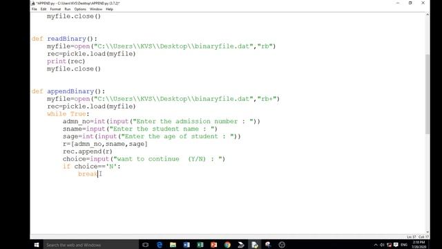 CS WITH NS || APPEND OPERATION IN BINARY FILE || COMPUTER SCIENCE WITH PYTHON || CLASS 12 CBSE смотреть онлайн