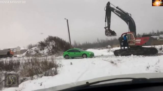 Мазда vs экскаватор прикол декабрь 2017 смотреть онлайн