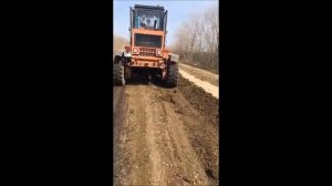 Грейдирование дорог. Грейдер ДЗ 98