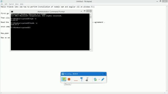 nodejs,npm and angular/cli package installation on windows смотреть онлайн