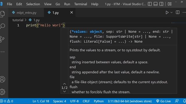 how to print hello world in python смотреть онлайн