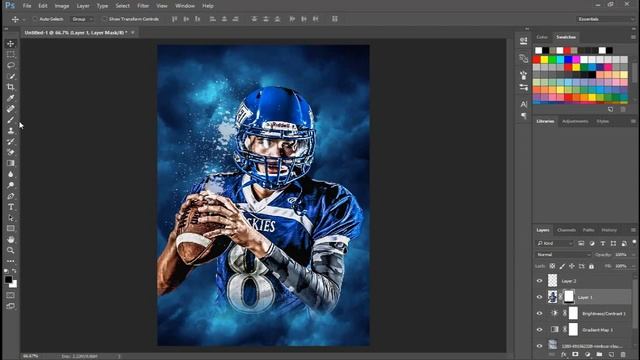 Create a Creative Art in Photoshop CC смотреть онлайн