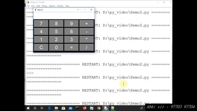 How To Create Calculator in Python part 16 Tkinter in hindi смотреть онлайн