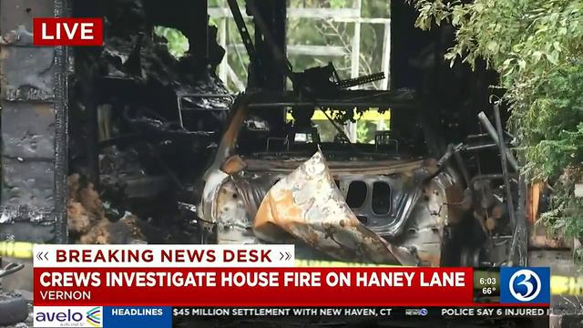 VIDEO: Police investigate deadly house fire in Vernon смотреть онлайн