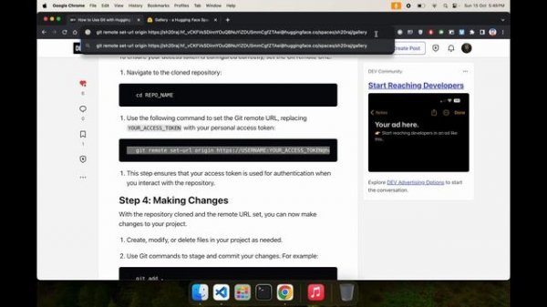 Using Git with Huggingface Access Token