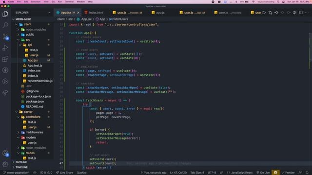 ? PAGINATION ?: MERN Misc. | ReactJS, MaterialUI v5, BootstrapCSS | NodeJs, Express, MongoDB смотреть онлайн