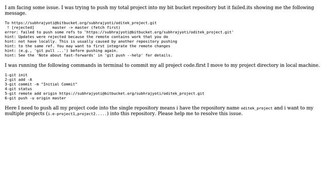 Ubuntu: Can not push my local project into bitbucket repository using ubuntu смотреть онлайн